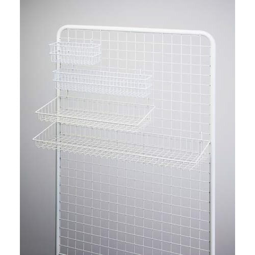 メッシュ用ワイヤー棚 幅575奥行235 ホワイト