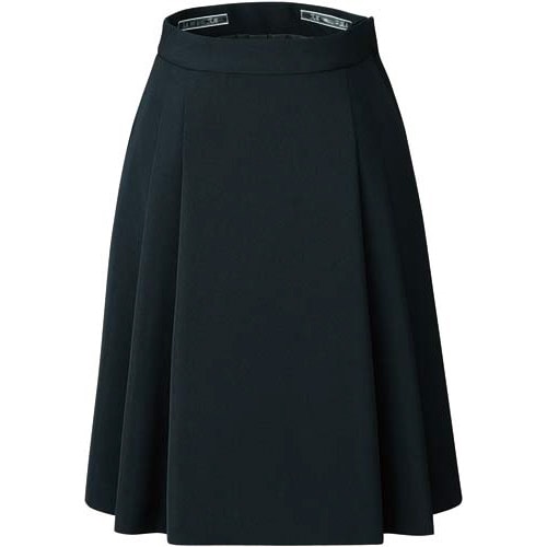 ソフトプリーツスカート ブラック 15号