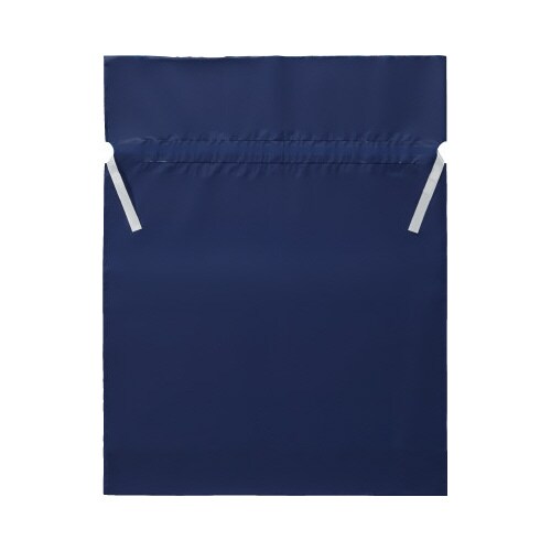 梨地ポリ巾着袋(底マチ付) ネイビー LL 20枚