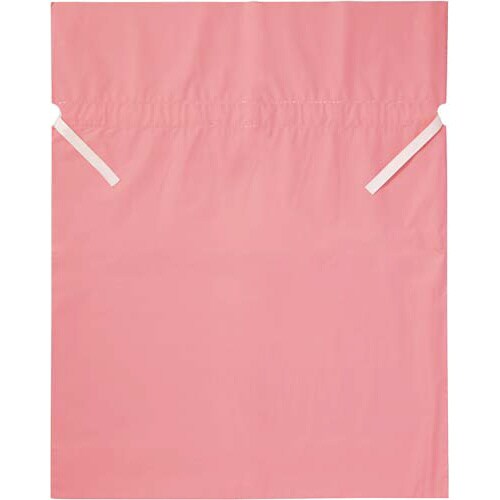 梨地ポリ巾着袋(底マチ付) ピンク LL 20枚