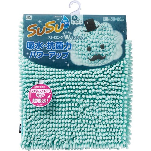 スウスウ 抗菌ストロングWバスマットL FB 1枚
