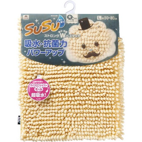 スウスウ 抗菌ストロングWバスマットL FY 1枚