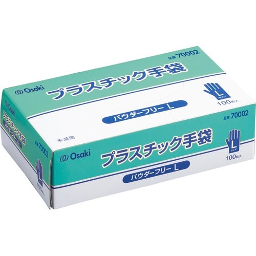 オオサキプラスチック手袋 PF L 100枚入×4