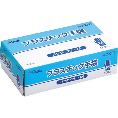 オオサキプラスチック手袋 PF M 100枚入×4
