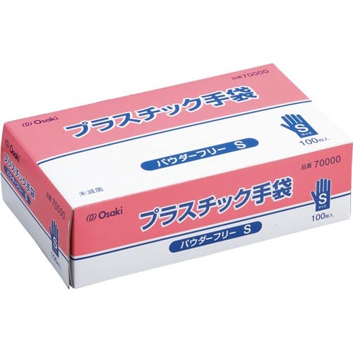オオサキプラスチック手袋 PF S 100枚入×4