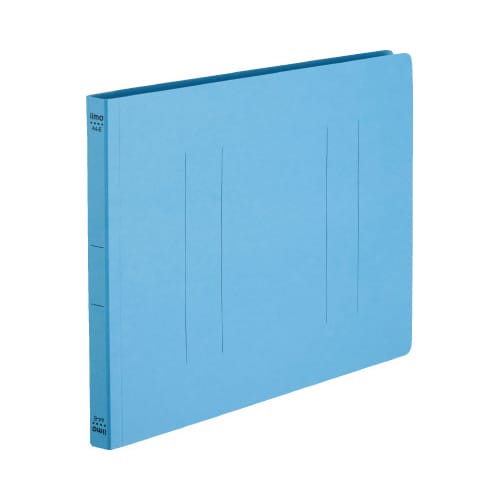 iimoフラットファイルA4横スカイブルー10冊