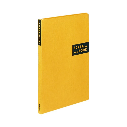 スクラップブックSスパイラルとじ台紙40枚黄10冊