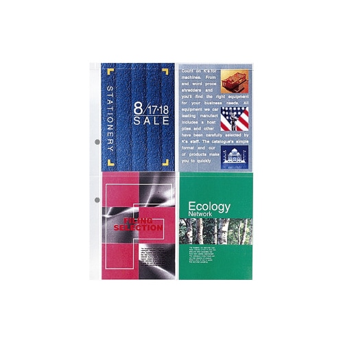 A4リフィル 2穴 4ポケット 10枚