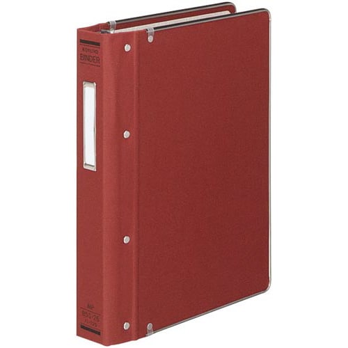 バインダーMP B5縦 200枚収容 総布貼 赤