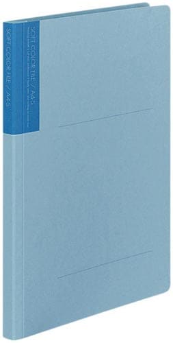 ソフトカラーファイル A4縦 青 10冊