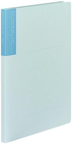 ソフトカラーファイル A4縦 うす青 10冊