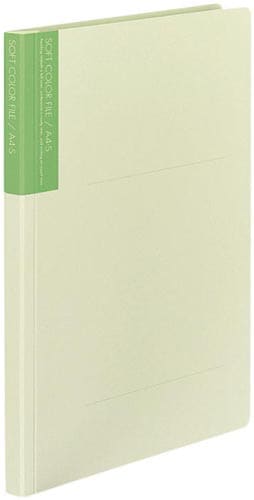 ソフトカラーファイル A4縦 うす緑 10冊