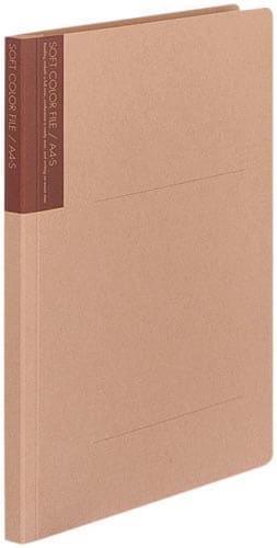 ソフトカラーファイル A4縦 茶 10冊