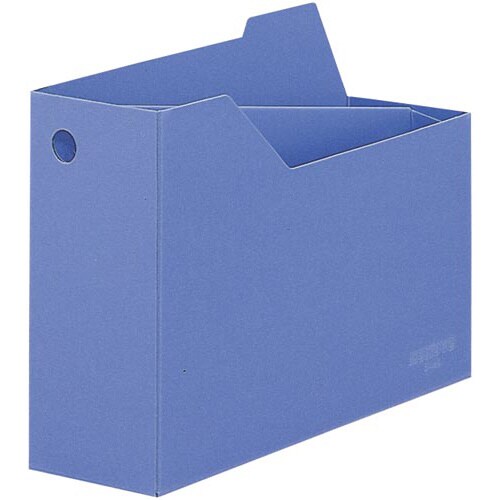 ファイルボックスA4横仕切・底板 収容105mm青