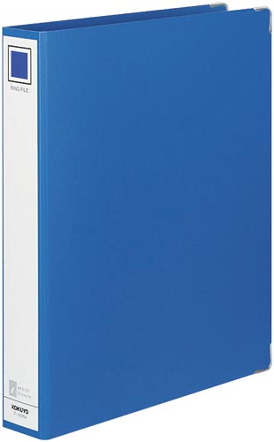 リングファイルボード表紙A4縦330枚収納青10冊