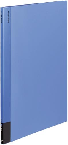 クリヤーブック固定式 A3縦 20P 青 4冊