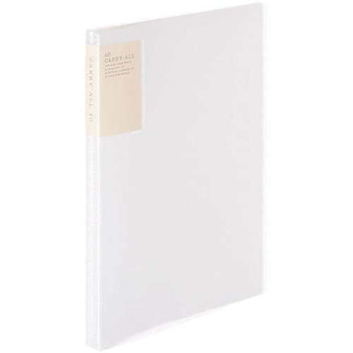 クリヤーブックキャリーオール固定背ポA4縦40透明