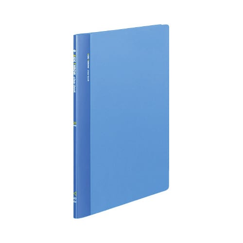 クリヤーブック固定式・横入 A4縦 20P 青