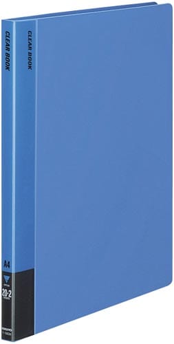 クリヤーブック固定式 A4縦 20P 青 10冊