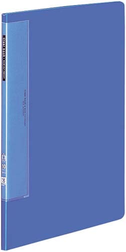 クリヤーブックWC 固定式A4縦10P青10冊