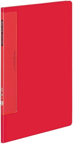 クリヤーブックWC 固定式A4縦10P赤10冊