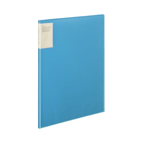 クリヤーブック キャリーオール背ポケットB4青