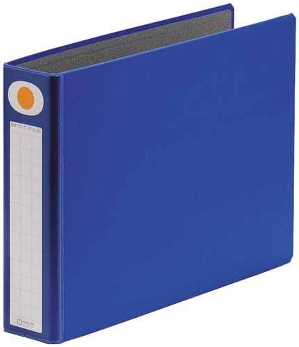 スポットファイル A4横 40mmとじ 青 10冊