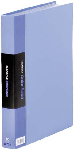 カラーベース固定式 A4縦60ポケット 青