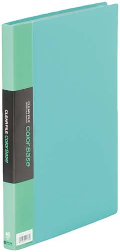 カラーベース固定式 A4縦40ポケット 緑