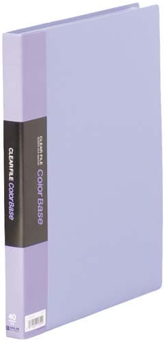 カラーベース固定式 A4縦40ポケット 青