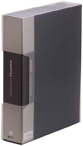 カラーベース固定式 A4縦100ポケット 黒