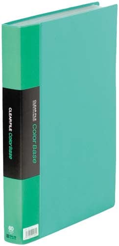 カラーベース固定式 A4縦60ポケット 緑