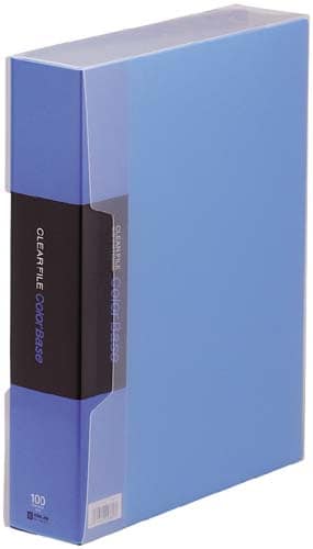 カラーベース固定式 A4縦100ポケット 青