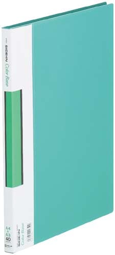 サイドインクリアーFカラーベースA4縦 緑 10冊