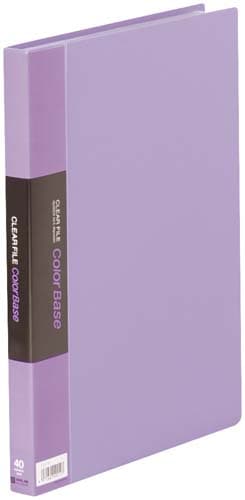 カラーベース固定式 A4縦40ポケット 藤