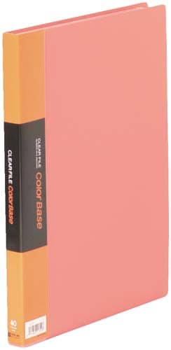 カラーベース固定式 A4縦40ポケット 赤