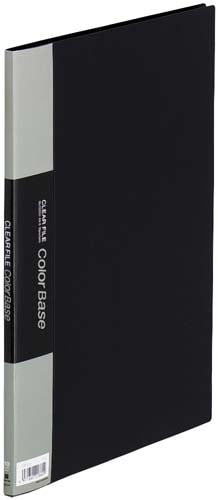 カラーベース固定式 A4縦10ポケット 黒