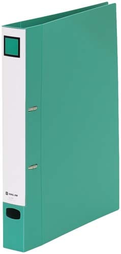 Dリングファイル A4縦<脱・着>40mm 緑