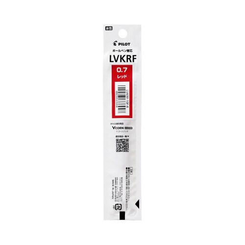 ボールペン替芯LVKRF−10F−R 赤10本