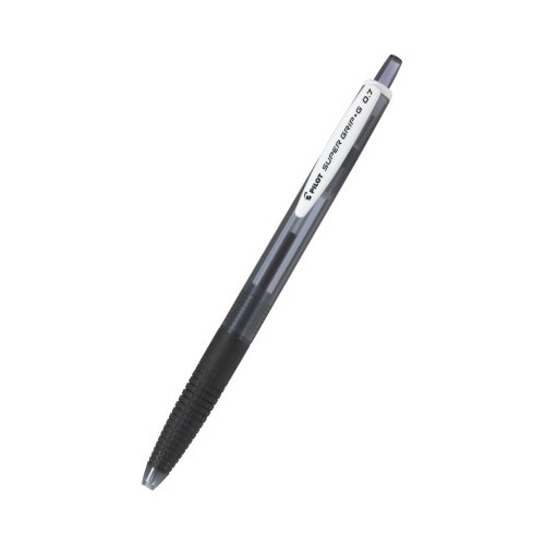 スーパーグリップG ノック式 0.7mm 黒10本