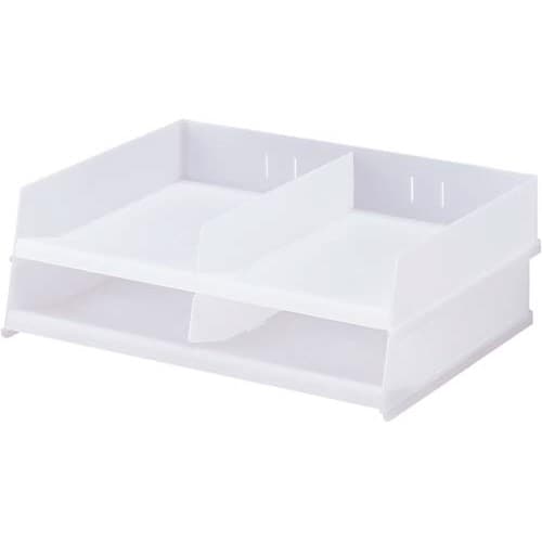 分類整理トレー 乳白 2個入×8