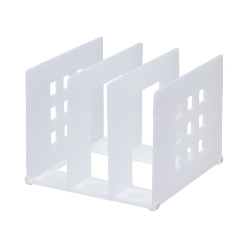 仕切りラック Lサイズ 乳白