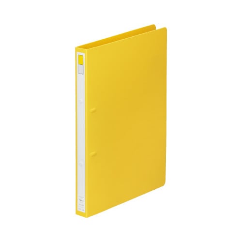 リングファイル<ディンプル>A4縦2穴 黄
