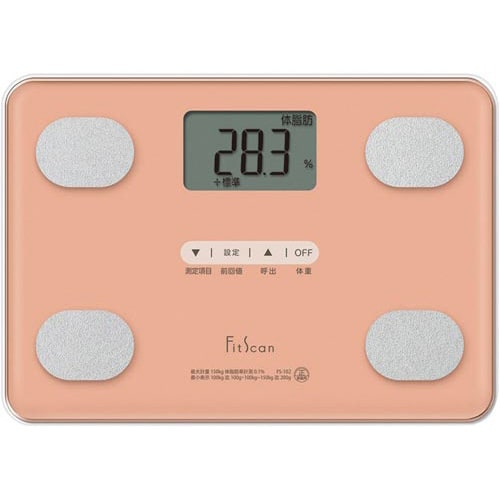 体組成計 Fit Scan コーラルピンク