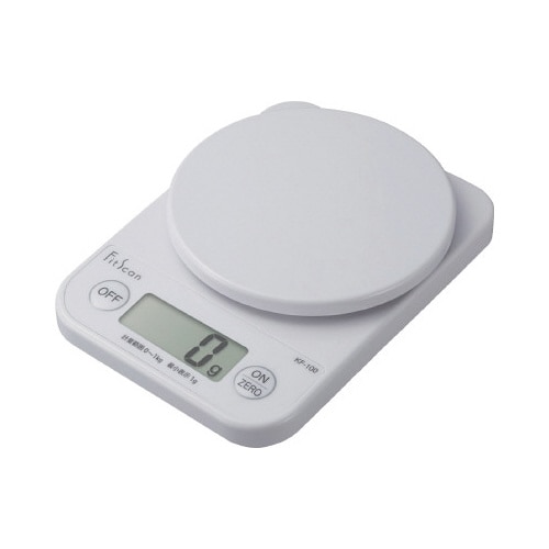 デジタルクッキングスケール1kg ホワイト