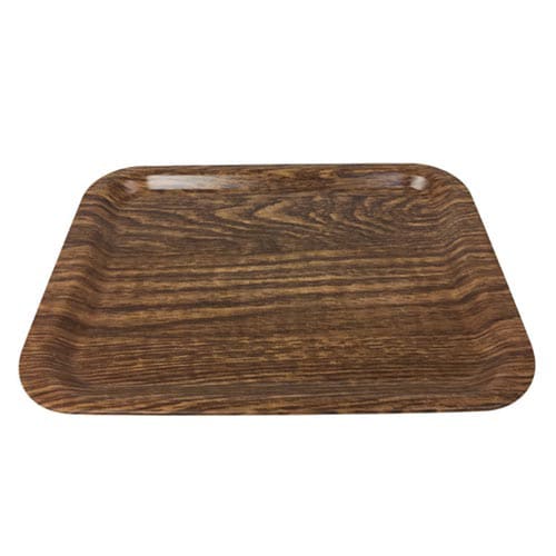 木目布張りトレー M