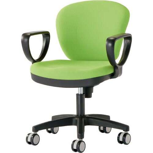 MBチェア 肘付 BKシェル グリーン 4脚以上
