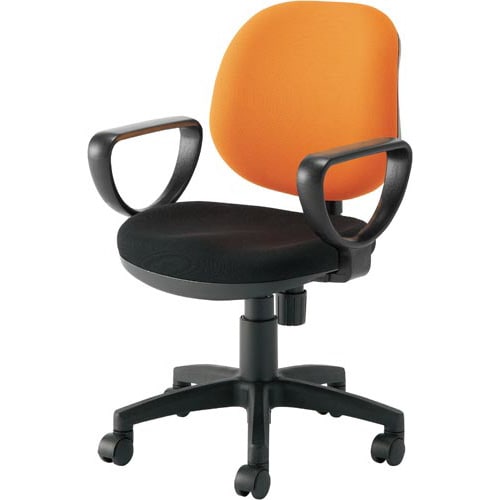 カララチェア 肘付 オレンジ