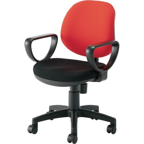 カララチェア 肘付 レッド