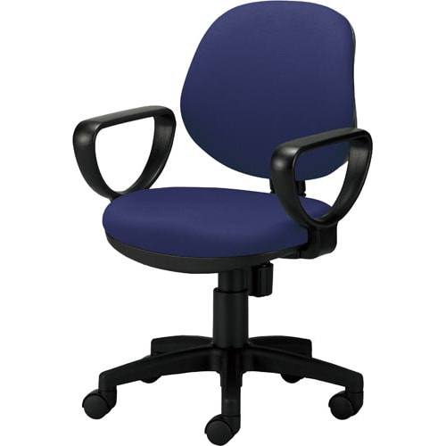 カララチェア 肘付 背座同色 ネイビー